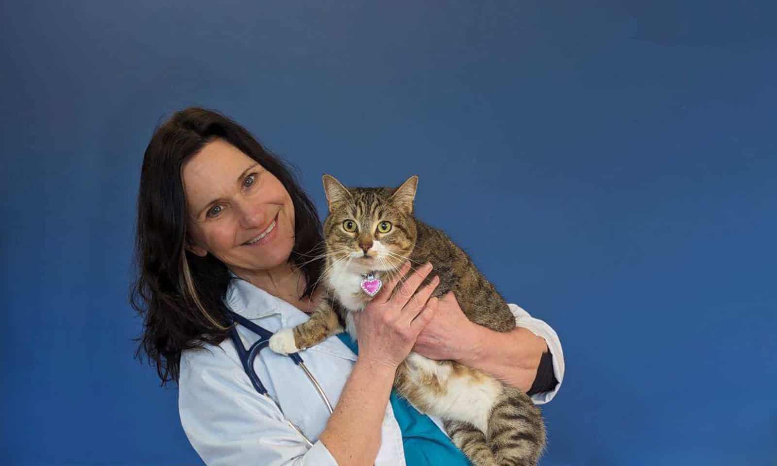 Doctor with cat